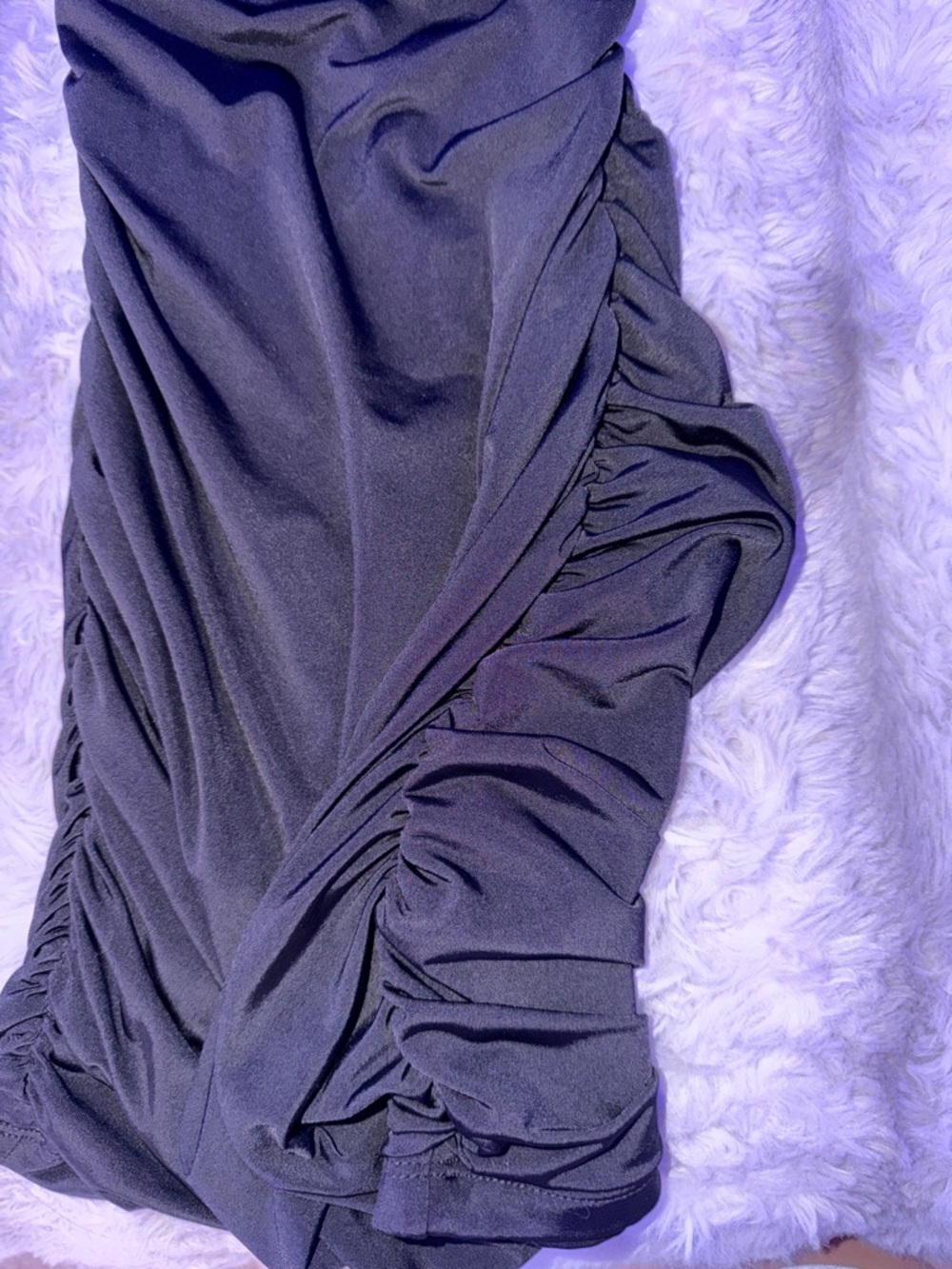 Windsor Runched Black Formal Dress - Picture 4 of 5